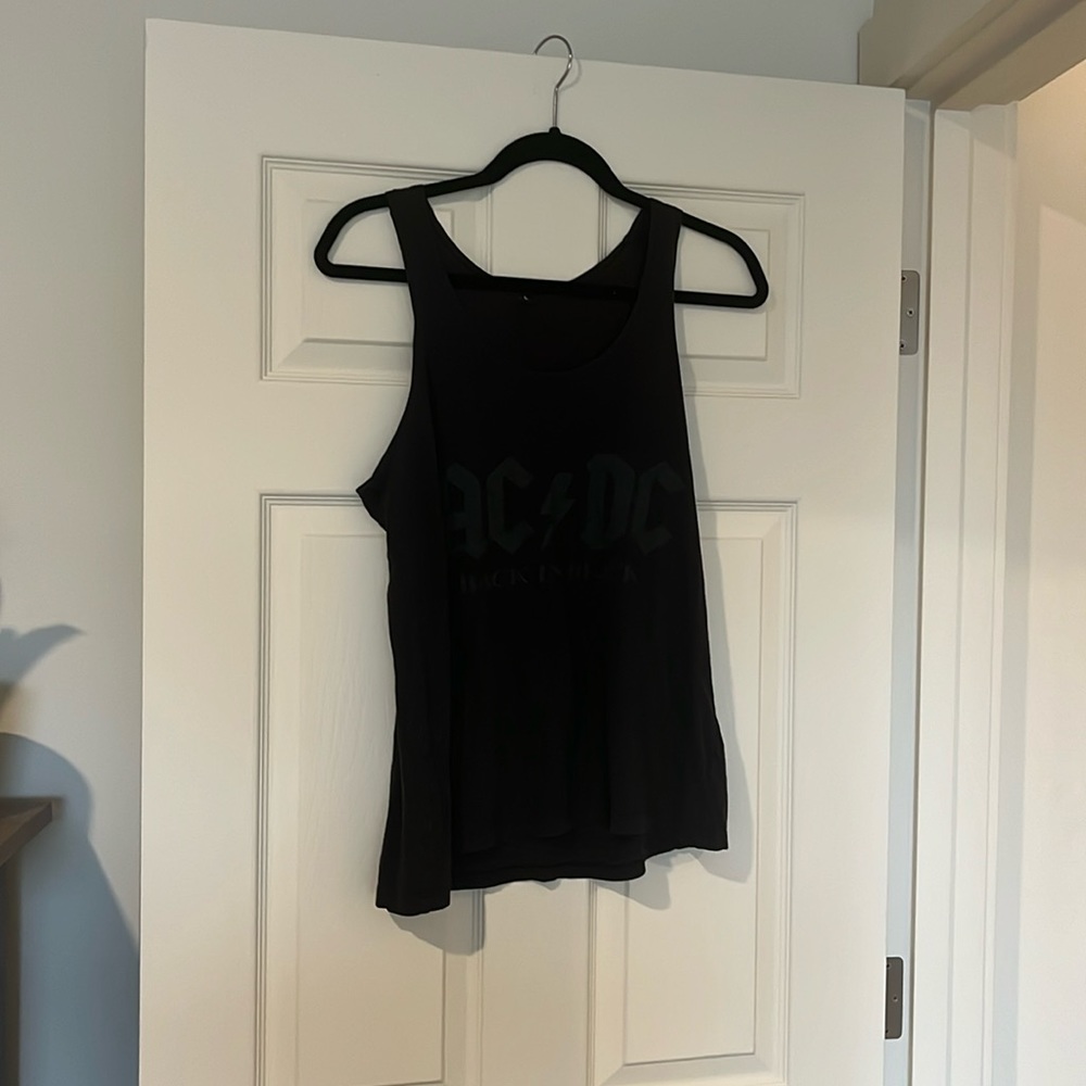 ACDC black tank top from “Back in Black” tour. Worn once. Good condition.